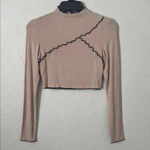 Mimosa Women's Long Sleeve Ruffle Top in Size S